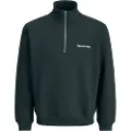 Jack & Jones Norrebro Emb Halv Glidelås Genser