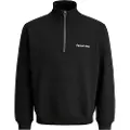 Jack & Jones Norrebro Emb Halv Glidelås Genser