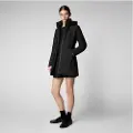 Save the Duck for woman. D43490W-LEXY19 Parka Lila black (L), Casual, Recycled nylon