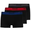 Hugo Boss for man. 50495236 Pack 3 Spirit boxers black (S), Homewear, Cotton