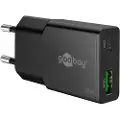 Goobay Dobbel USB-C PD GaN slank hurtiglader (25W)