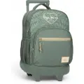 Pepe Jeans for girl. 6022941 Backpack compact 2r green (OSFA), Casual, Polyester, children's fashion