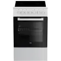 Beko FSM57100GW - Komfyr - frittstående - bredde: 50 cm - dybde: 60 cm - høyde: 85 cm - Klasse A - hvit