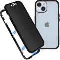 Mtp Products iPhone 15 Magnetisk Deksel med Personvernherdet Glass - Svart