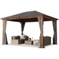 TOOLPORT 3x4 m paviljong , inkl. 4 sidepaneler loft grey