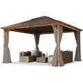TOOLPORT 4x4 m paviljong , inkl. 4 sidepaneler loft grey