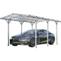 GFP 2,85x5,05 m carport, eloksert aluminium