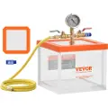 Vevor 2 gallon vakuumkammer, oppgradert multifunksjonelt akrylvakuumavgassingskammer, gjennomsiktig vakuumkammer, for harpiksavgassing, silikagelavgassing, gipsavgassing og vakuumekstraksjon