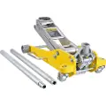 Vevor lavprofil gulvjekk 3 tonn (6600 lbs), kraftig hydraulisk racinggulvjekk i aluminium, hydraulisk biljekk, dobbel stempel hurtigløftepumpe, 3,7"-18,3" høydeløfteområde (gul)