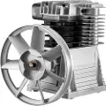 Vevor FlowerW Industrial 3HK luftkompressorhodepumpemotor 160PSI 1300/min En-trinns tosylindret aluminiums luftkompressorhode stempelformet sprutsmøringspumpe En-trinns