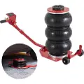 Vevor luftjekk, 3 tonn/6600 lbs trippelsekk luftjekk, kollisjonsputejekk med seks stålrør, løft opptil 17,7 tommer/450 mm, 3-5 s hurtigløftende pneumatisk jekk, med lange håndtak for biler, garasjer,