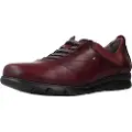 Fluchos for woman. F0354_SUNO_2BUP Leather shoes Susan Bordeaux (41), Flat, 1 to 3 cm, Laces, Casual, Maroon, Burgundy