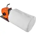 Vevor støvoppsamler, 1HP 460 CFM luftstrøm, rullende støvsamler med 21 gallon støvoppsamlingspose, 2,5 mikron posefiltrering, industriverksted Mobil trestøvbeholder med håndtak og hjul