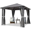 TOOLPORT 3 x 3 m paviljong, inkl. 4 sidepaneler grey
