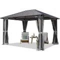 TOOLPORT 3 x 3,65 m paviljong, inkl. 4 sidepaneler grey