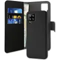 Puro 2-i-1 Samsung Galaxy A42 5G Magnetisk Lommebok-deksel - Svart