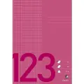 Bantex Skolehæfte Bantex A4 kvadreret 5x9 mm bordeaux - (10 stk.)