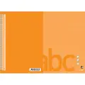 Bantex Skrivehæfte Bantex, A5, 11 linjer på 1/2 side (8 mm), orange, 25 stk.