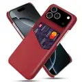 Mtp Products iPhone 17 Pro KSQ Deksel med Kort Lomme - Rød