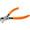 Bahco Sideavbiter vinklet 90°, for bearbeiding av plastdeler, Diagonal tang, 1,5 cm, 1,15 cm, 1,1 cm, Kull stål, PVC, Oransje