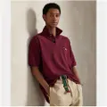 Ralph Lauren for man. 710P00808003 Big maroon polo shirt (M), Casual, Cotton, Short sleeve