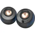 Creative Labs Pebble X - Høyttalere - for PC - 2.0-kanal - trådløs - Bluetooth - 15 watt (Total) - svart