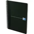 Oxford Office Smart Black - Notisbok - spiralbundet - A5 - 90 ark / 180 sider - hvitt papir - linjert - svart perm - kartong