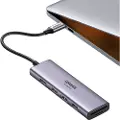 UGREEN 6-In-1 Usb C Hub 4k@60hz USB-hub - 6 porter - Sølv