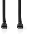 Nedis Silikon Ccgb64800wt15 Usb 3.2 Gen 1-kabel Usb-c M-usb-c M 4k@5 Gb/s Nikkelbelagt 1.5 M 60w 60hz