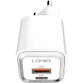 LDNIO Pd6013 Gan 2x Usb-c Pd Nettverk Usb-c Vegglader 65w