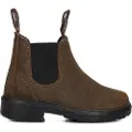 Blundstone unisex for kids. 2497 Brown Chelsea Leather Ankle Boots 2497 (28), Flat, None, Casual, children's fashion