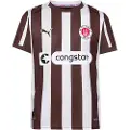 Puma FC St. Pauli 25/26 Home Jersey Youth, Clothing, Espresso Brown/White, 9-10Y