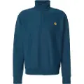 Carhartt WIP Half Zip American Script Half-Zip Genser blå
