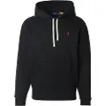 Ralph Lauren for man. 710766778008 Black Hooded Fleece Sweatshirt (M), Casual, Cotton, Long sleeve