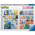 Ravensburger Pokémon Collection 2x500 Puslespill brikker,