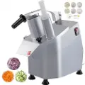 Vevor Machabeau JKC-300 Elektrisk grønnsakskutter med 6 x kutteskiver, foodprosessor 550W grønnsaksprosessor Rustfritt stål + støpt aluminiumslegering
