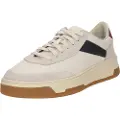 Hugo Boss for man. 50548705 Baltimore beige leather trainers (45), Flat, Laces, Casual