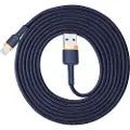Baseus Cafule Lightning cable 2.4A 1m (Gold+Dark blue)