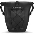 Wozinsky vanntett sykkelveske 25l 2-i-1 svart (WBB24BK)