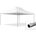 TOOLPORT 4x6 m aluminium, pop up partytelt, uten sidepaneler, hvit