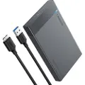 UGREEN 30848, HDD/SSD kabinett, 2,5, SATA, Serial ATA II, Serial ATA III, 5 Gbit/sek., USB-tilslutning, Sort