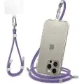 Spigen Universal Strap Set Crossbody & Wrist phone lanyard set deep purple AFA08363