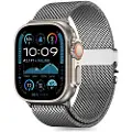 Tech-Protect Apple Watch Series Ultra 3/Ultra 2/Ultra/11/10/9/8/7/6/SE 3/SE (2022)/SE Tech-Protect Milan-rem - 49mm/46mm/45mm/44mm - Sølv