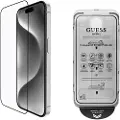 GUESS iPhone 16 Guess 2.5D Beskyttelsesglass - 9H - svart kant