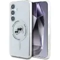 Karl Lagerfeld Samsung Galaxy S25+ Karl Lagerfeld IML Karl&Choupette Heads deksel - MagSafe Compatible - Gjennomsiktig