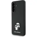 Karl Lagerfeld Samsung Galaxy A36 Karl Lagerfeld Saffiano Metal Karl and Choupette-deksel - Svart