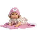 Llorens Gråtende Lola-babydukke Med Teppe Stoffkropp Og Lydmekanisme 38 Cm