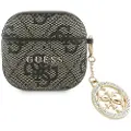 GUESS AirPods 4 4G Strass Charm-etui - Brun