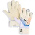 Puma FUTURE Match NC Football Goalkeeper Gloves, Accessories, White/Glowing Red/Ultra Blue, 11
