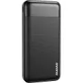 Dudao Powerbank 10000mAh 10W med USB, USB-C og MicroUSB - Svart